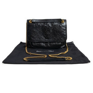 Saint Laurent Light Chain Vintage Calfskin Bronze Niki Shoulder Bag